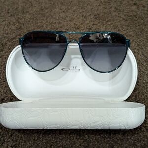 Oakley teal Disclosure Sun Glasses